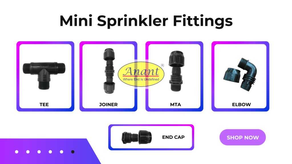 Mini Sprinkler Fittings in Gujarat